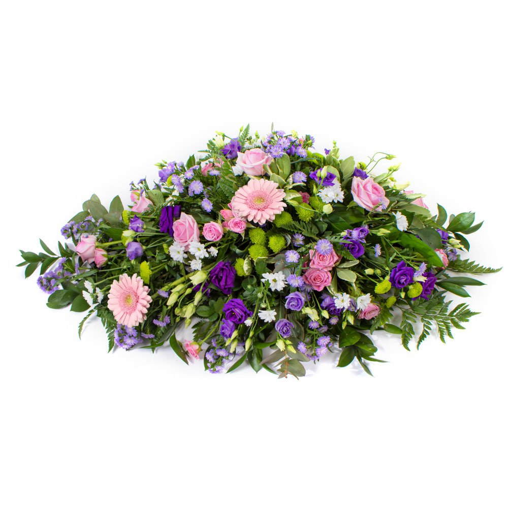 Purple & Pink Single Ended Funeral Spray