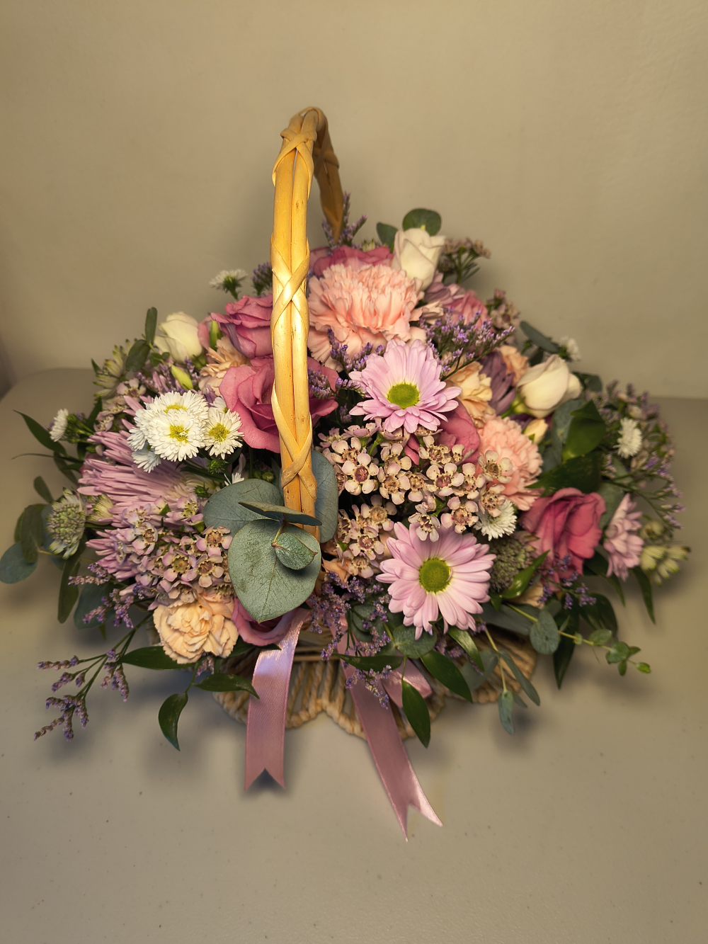 Blushing Meadow Basket