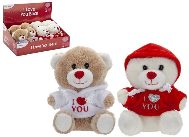 I Love You Bear with Hoodie (5 inch) (Assorted Designs)