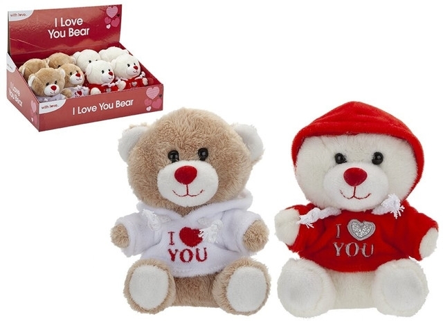 I Love You Bear with Hoodie (5 inch) (Assorted Designs)